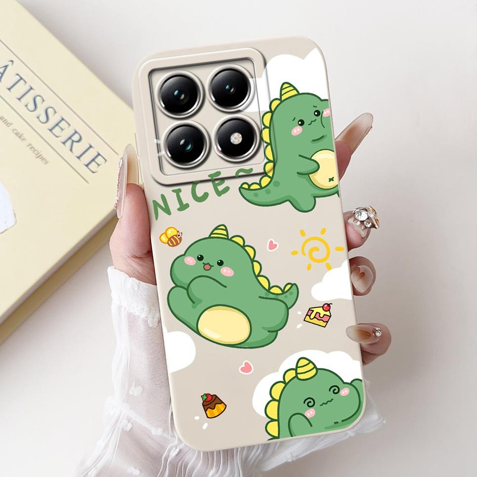 Cartoon Fashion Back Cover For Mi 14T Pro Xiaomi Phone Case Silicone Soft Dragon Astronaut Black Cat Funda Bumper Xiomi 14T Pro