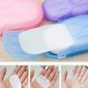 200/100 шт. Дорожное мыло-бумага Одноразовое Удобное Мыло-бумага Мытье рук Чистота Ароматизированное Мини-ломтики Мыла Аксессуары для ванной