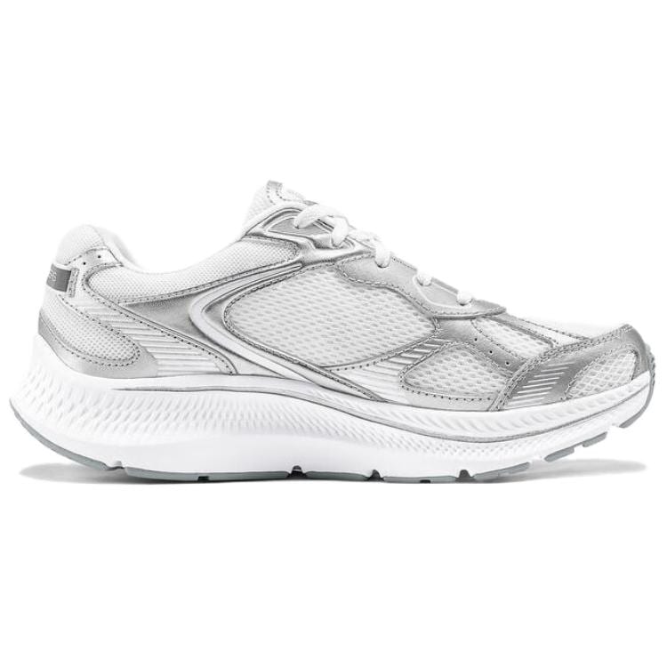Skechers Go Run Consistent 2.0 Устойчивые к истиранию Низкие Беговые кроссовки Женские Белый Серебристый 128633-WSL