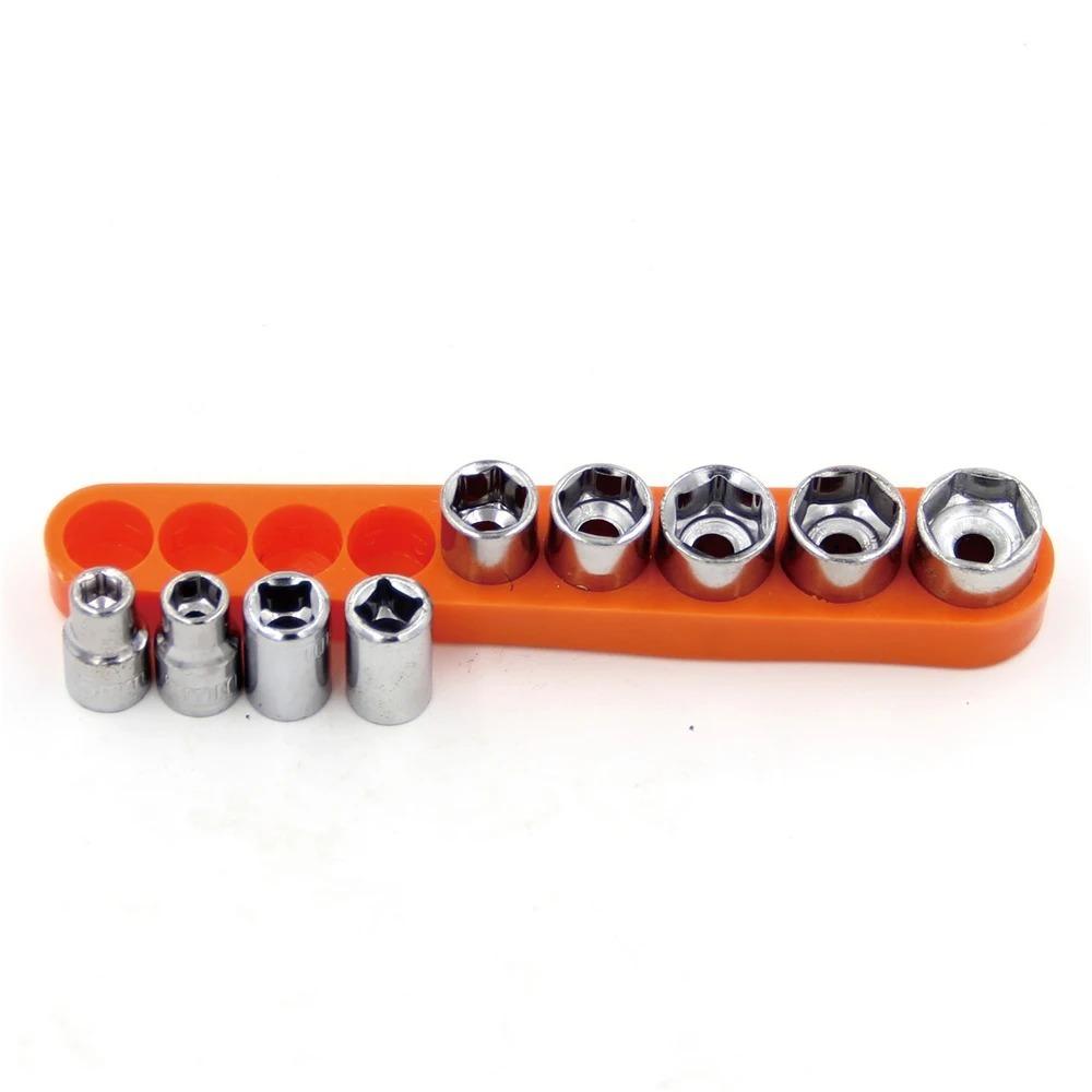 9Pcs 5-13mm Screwdriver Set Hexagon and Plum-shaped Heads Socket Set DIY Auto Repair Household Hand Tools
