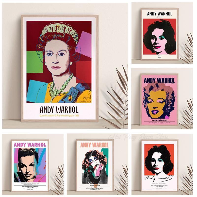 Marilyn Monroe Printable Wall Art Canvas Painting Exhibition Poster Pop Art Wall Decoration Pictures for Living Room Home Decor