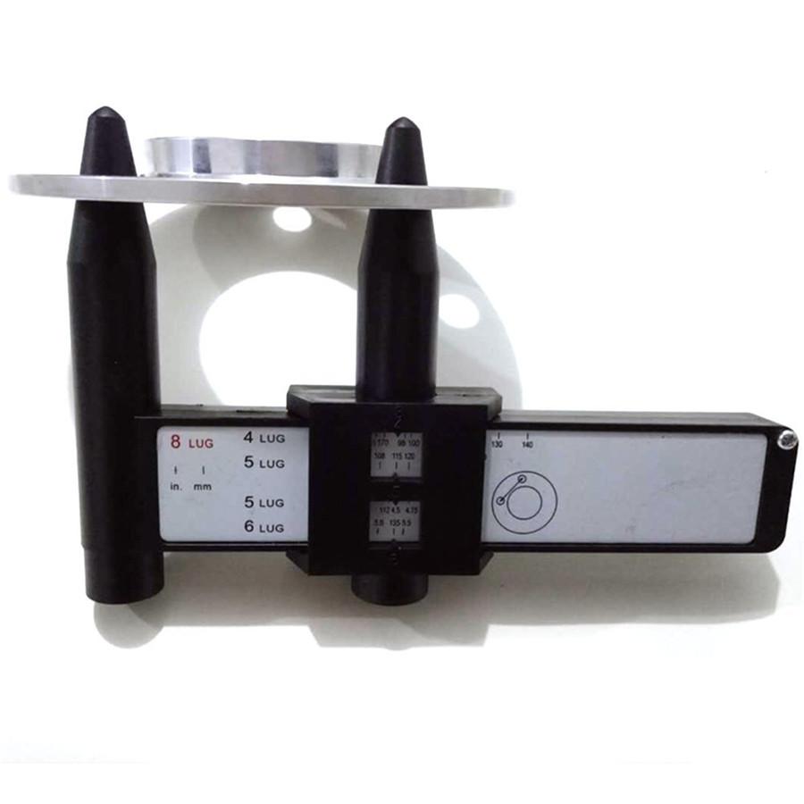 Точные болты для шин Колесные диски Шаблон Линейка PCD Измерительный инструмент 4 5 6 8 крепежных отверстий