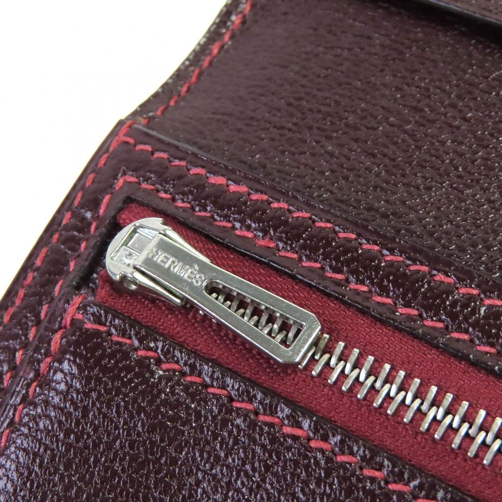 Hermes Кошелек Baan classic H logo кошелек Ящерица Женский Б/у