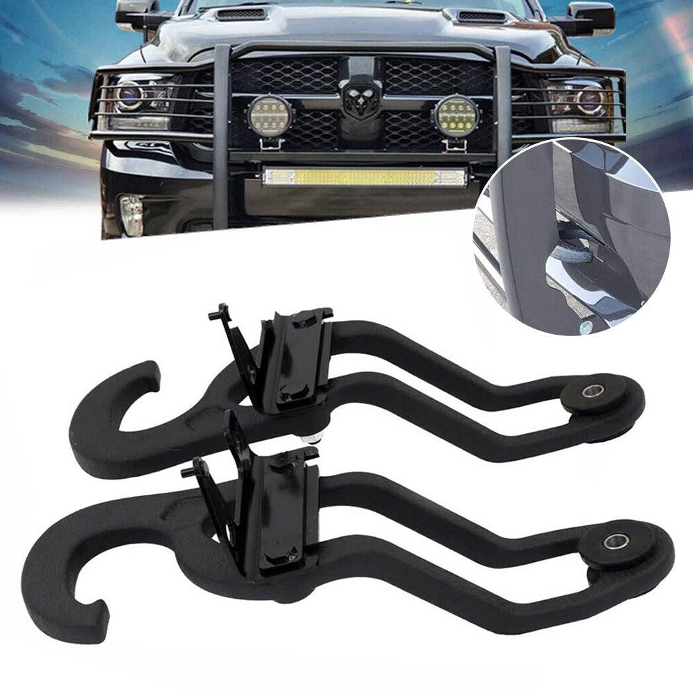 2 шт. передние буксировочные крюки повышенной прочности для Dodge Ram 1500 2009-2019 68196982AA приемник для буксировочного прицепа