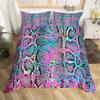 Snake Skin Duvet Cover Set Snake Scale Bedding Set Full,Wild Reptile Comforter Cover Tropical African Safari Animals Quilt Cover
