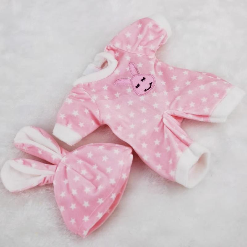 Летний комплект одежды для кук реборн 30 см: Наряд "Кролик и Лягушка" для куклы American Girl