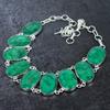 Изумруд(Смоделированный) Ювелирные изделия ручной работы из серебра 925 пробы с драгоценными камнями, ожерелье 18 дюймов u9P94