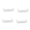 4 Pack Clear Cosmetic Display Stand, Simple Desktop Decoration Storage Holder Badges Figurines