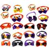 Pet Bow Tie Dog Bowknot Collar with Halloween Theme 40Pcs Assorted Color