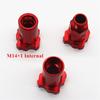 New M14*1mm Thread Spray Gun Connector Aluminum Red For Adapter Easy To Install