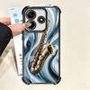 Мягкий чехол для телефона с изображением саксофона для Xiaomi Poco X7 X8 Pro Max X6 X5 X3 F8 Ultra F7 M8 M7 M5S Redmi 15C 15A 15 14C 13C