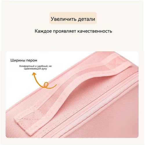 Косметичка с зеркалом, большая вместимость, портативный дорожный органайзер для косметики, ручная косметичка для женщин.