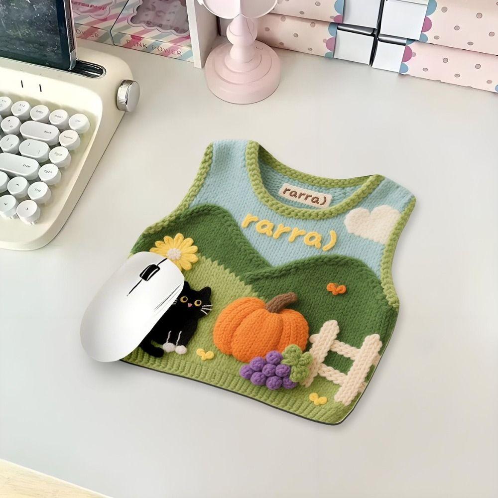 Thickened Cartoon Mouse Pad Anti-slip Desk Cushion Cute Keyboard Mice Mat Office Use
