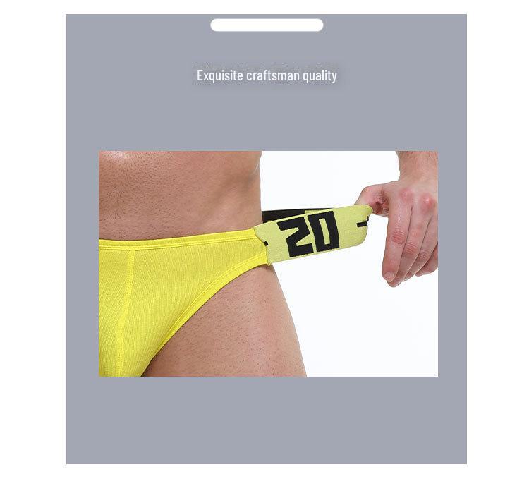 Мужские бесшовные дышащие стринги с низкой талией - европейский и американский стиль