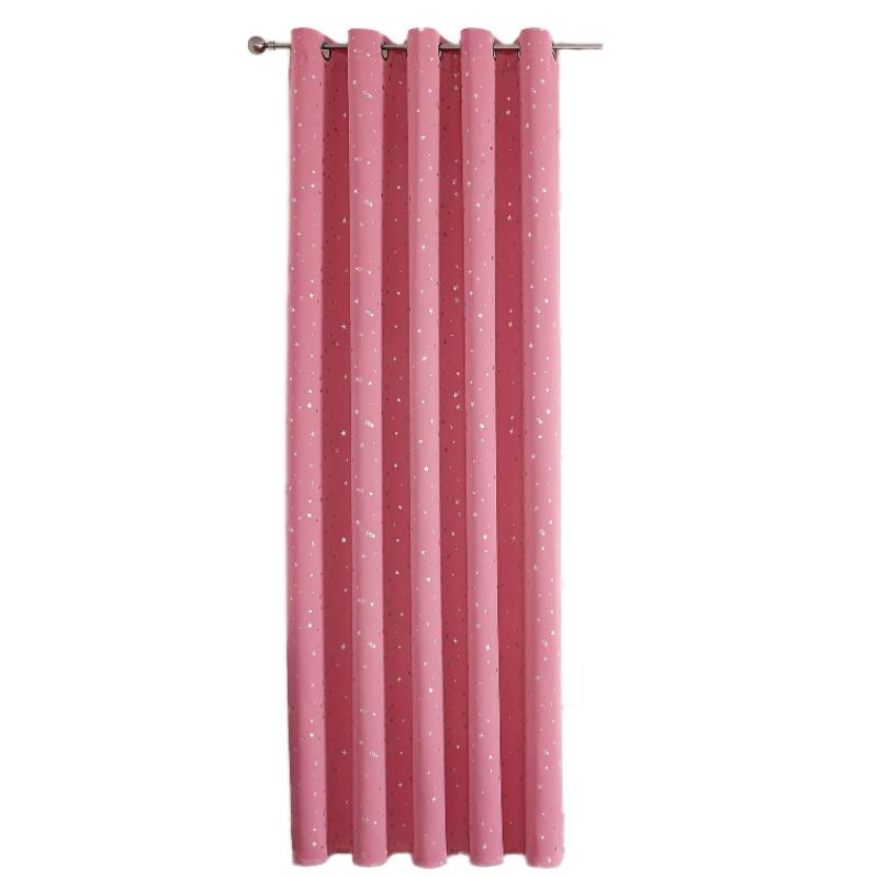 Kids Curtains Blackout With Stars Grommet Top For Bedroom Living Room Window Drapes