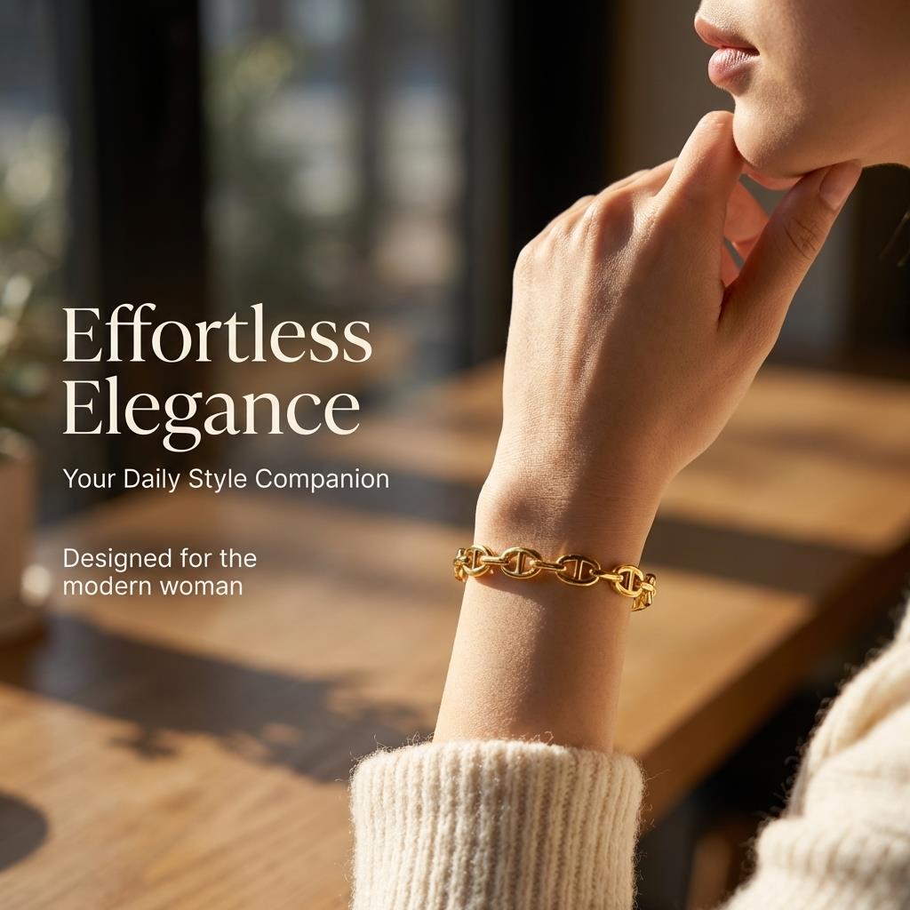 Gold Color Snap-on Cutout Bangle Stainless Steel Letter D Bracelet for Women Fashion Jewelry Gift 60mm