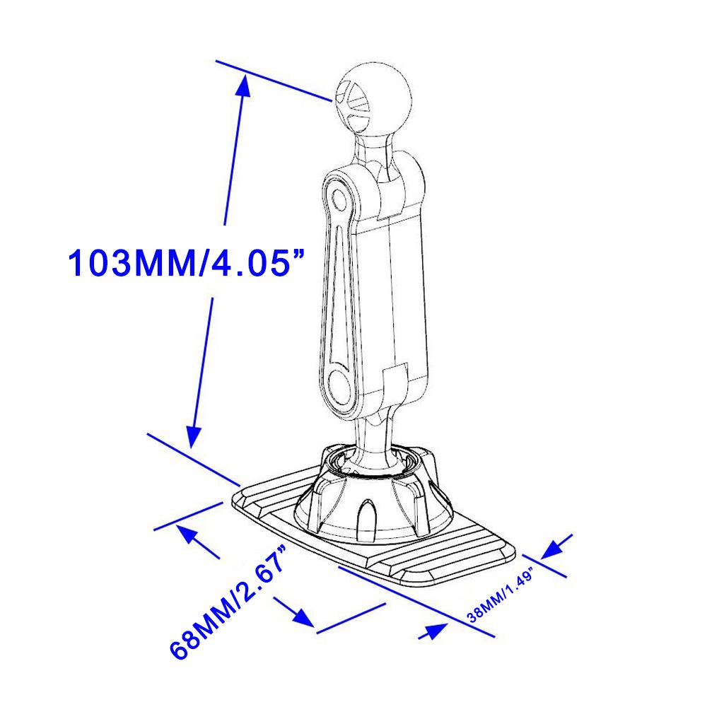 Шариковый липкий держатель для GPS-навигатора, держатель для телефона, кронштейн для приборной панели, подставка для автомобильной наклейки, подставка Acc I8M4