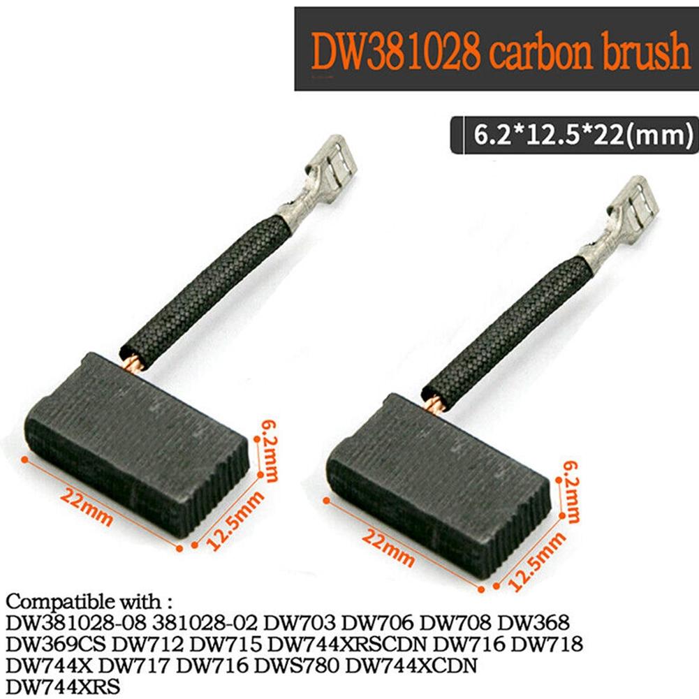2 шт. Угольные щетки 381028-02 381028-08 для циркулярной пилы DW368