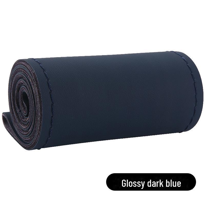 Высокоэластичный кожаный чехол на руль, сшитый вручную, универсальный, на все сезоны