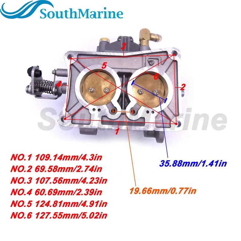 Boat Motor 6F6-14301-00 01 02 03 04 05 06 Carburetor Carb Assy for Yamaha Outboard Engine E40G E40J E40 40HP 2-Stroke