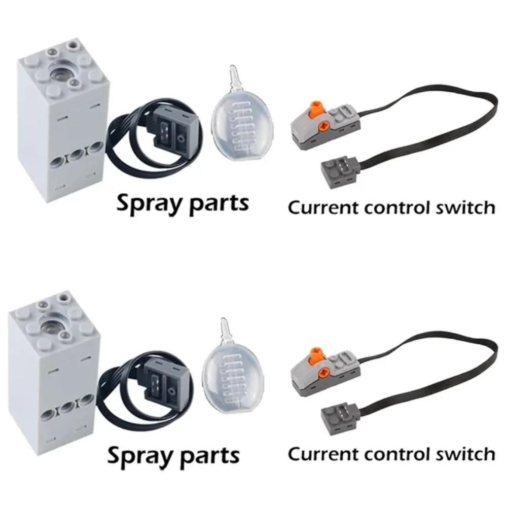 Конструктор DIY Технический Мотор Распылитель Электрический Выхлоп Модифицированный Мотор Для Высокотехнологичного Поезда Автомобиля Детали Совместимые с Legoed