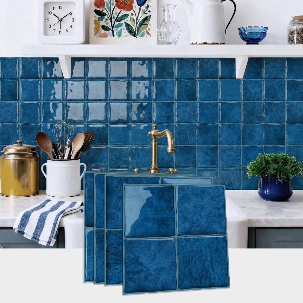 Lightweight Self-adhesive wallpaper Waterproof DIY Backsplash Tiles Indoor Decoration