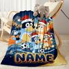 Pizza Party Pals Customize Text Blanket Multi-purpose Personalized Blanket Soft & Cozy for Livingroom Chair Office Nap Ideal for All Seasons