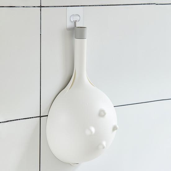 Двухслойная сливная корзина с длинной ручкой, пищевая, без содержания бисфенола А, наклонная, поворотная, быстросливная, миска для очистки фруктов, корзина для хранения