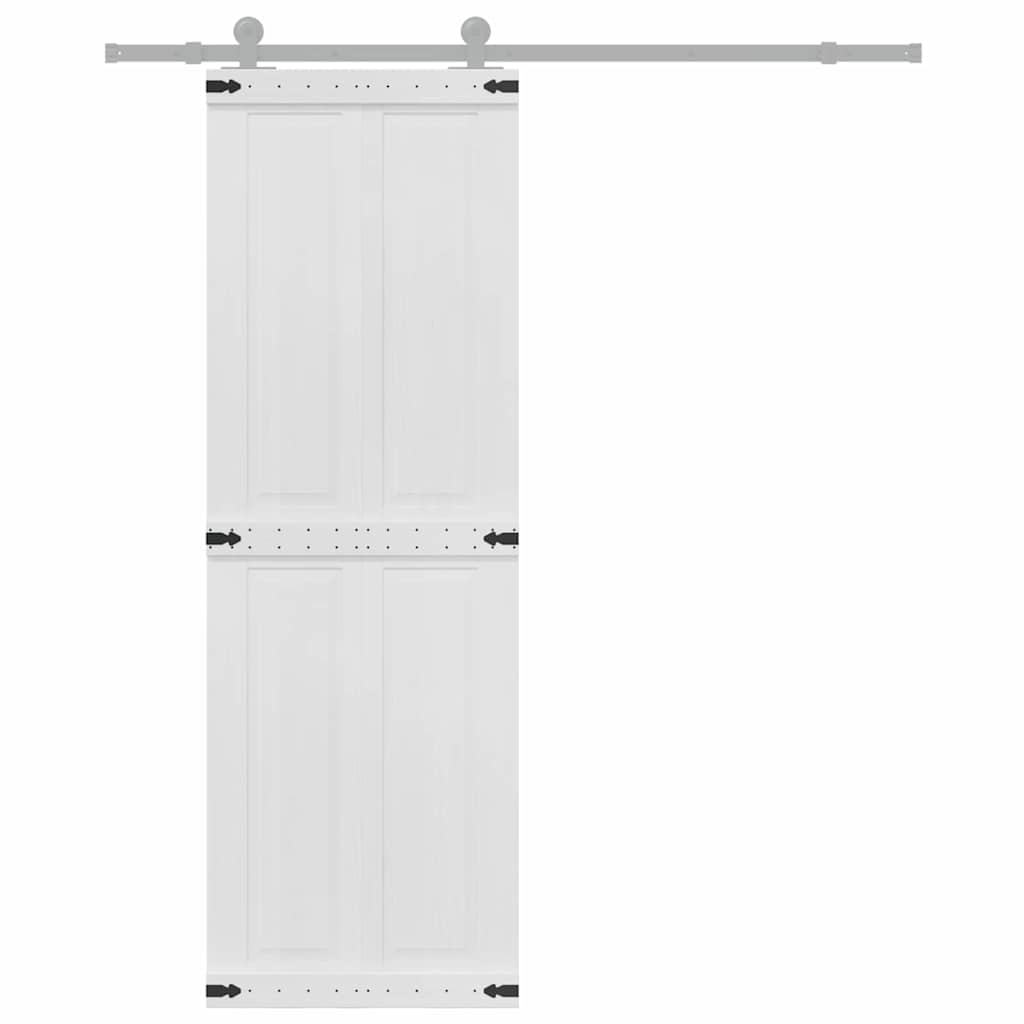 Barn Door Corona White 70 x 210 cm Solid Pine Wood