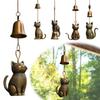 Cartoon Cat Wind Chime Home Doors and Windows Pendants Outdoor Courtyard Hanging Decorations Ornaments Windchimes Gifts New