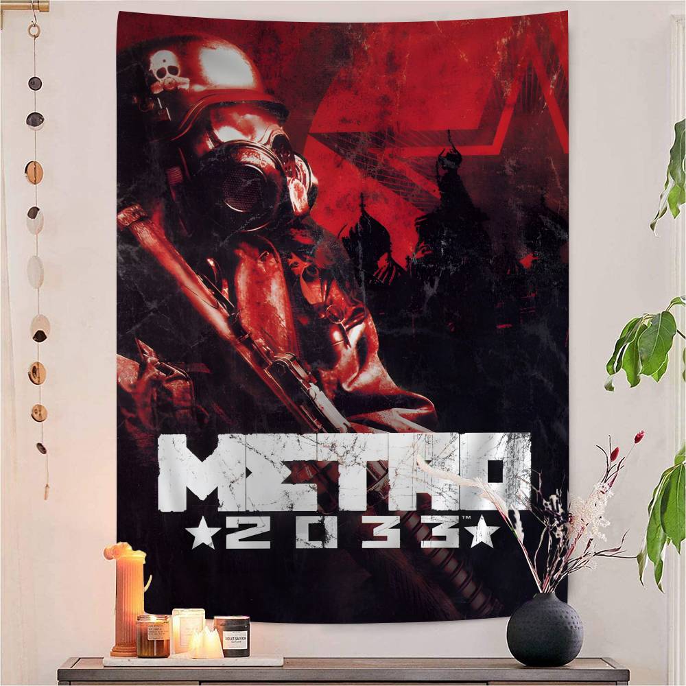 MMetro 2033 Аниме Видеоигра Подвесной Бохо Гобелен Бохо Настенные Гобелены Мандала Кавайная Декор Комнаты