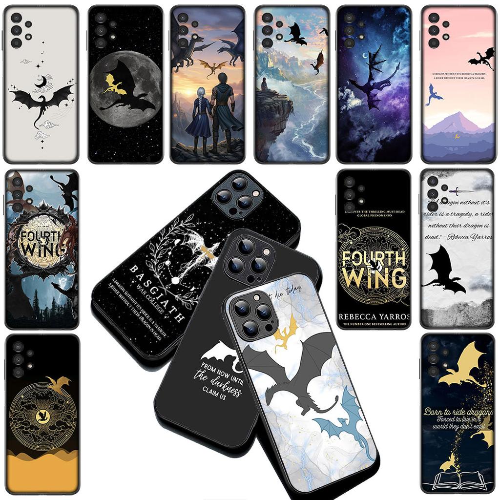 Fourth wing dragons Silicone Cover for Apple iPhone 16 14 15 Plus 11 Pro Max 16E ProMax + 15Plus 16+ 14+ Coque Phone Case