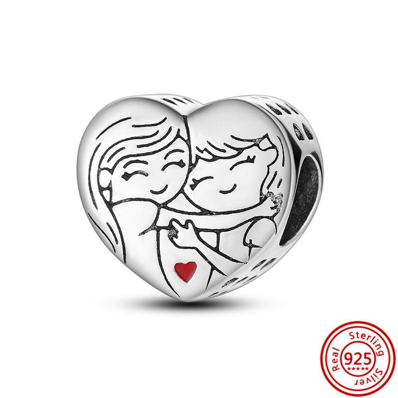 Настоящее серебро 925 пробы цвет светлячок снежинка звездный фианит блестящие подвески паве бусины подходят оригинальные браслеты для женщин ювелирные украшения