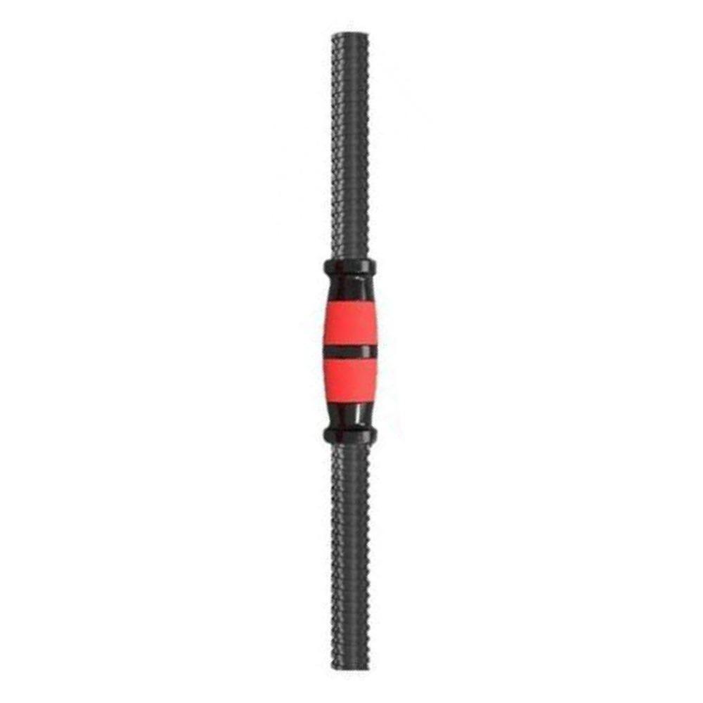 3PCS Steel Weight Bar Set Threaded Ends Black and Red Dumbbell Dumbbell Handle Set Home Gym
