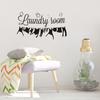 Removable Wall Sticker Waterproof Transferable Clothes Letters Print Decals Laundry Wall Stickers