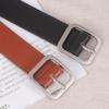 Женский шикарный повседневный поясной ремень кожаный ремень квадратная пряжка-булавка Поясная лента для женского платья