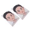2 шт. Практические доски для рисования на лице, моющиеся, многоразовые, цветной макияж, трафарет для упражнений с красками для лица для детей