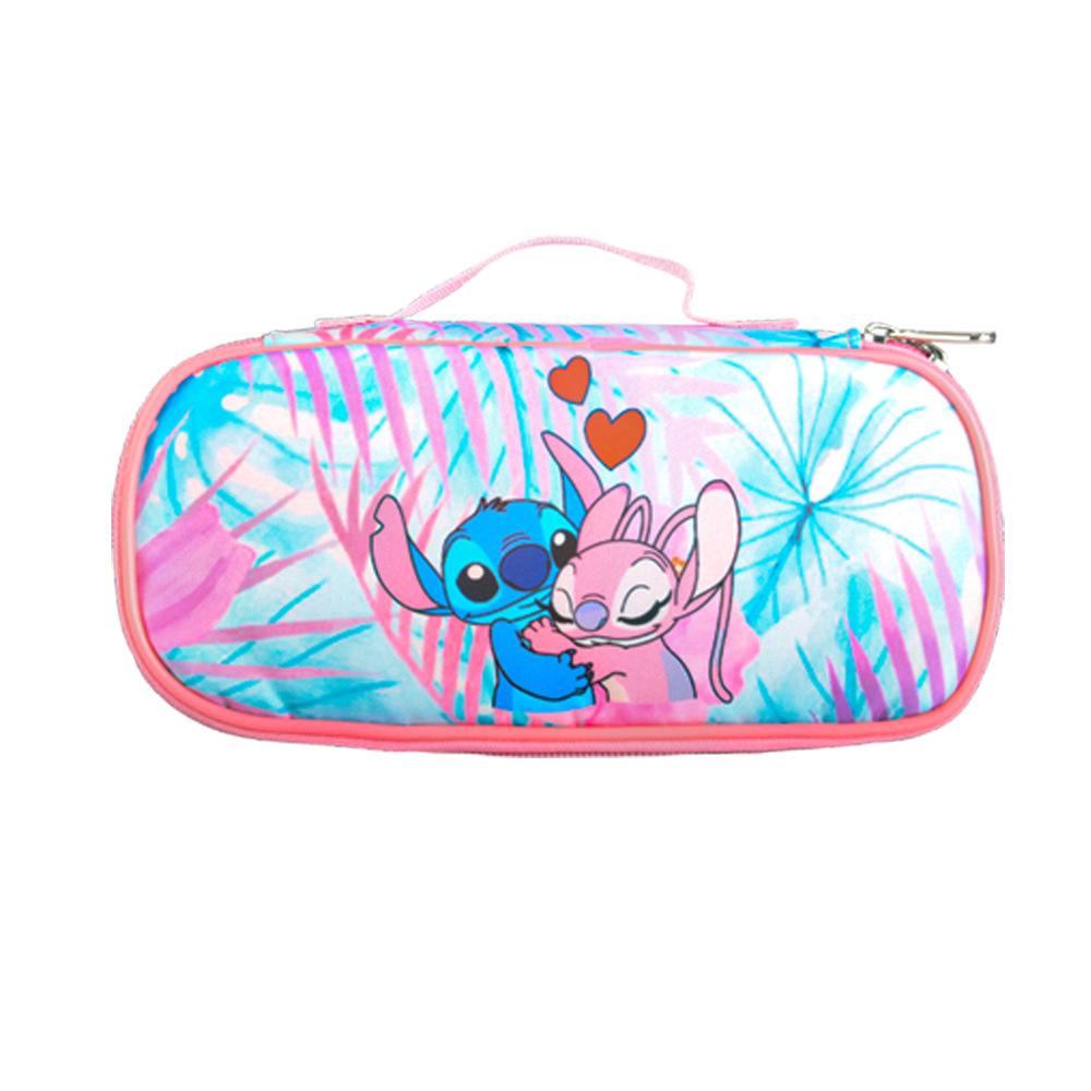 Stitch Stitch Pencil Case Pink Stationery Case Girl Pencil Case Elementary And Secondary School Bag