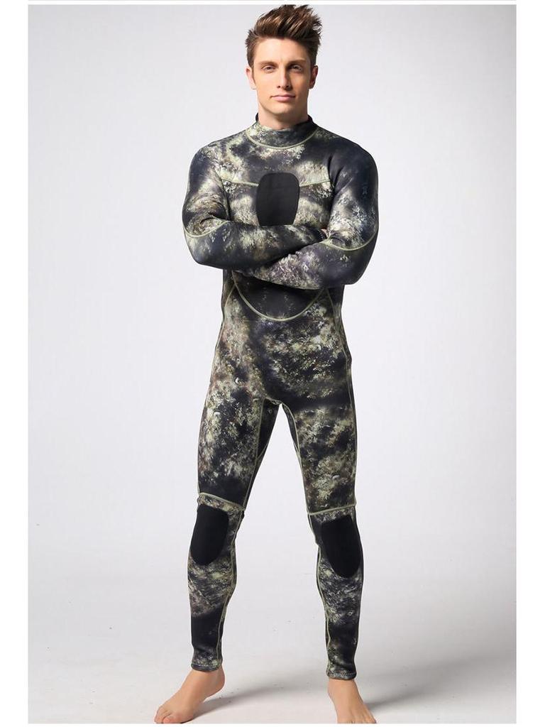 3MM Camouflage Neoprene One-Piece Wetsuit for Surfing & Diving