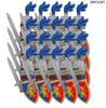 MOC Medieval Knights Figures Building Blocks Kraken Soldiers Bull Lion Army Shields Weapons Spear Helmets Bricks Toys Kids Gift