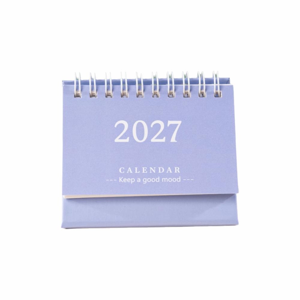 Mini Standing Calendar Coil Flip Calendar New 2027 Desk Calendar Desk Planning