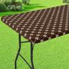 Elastic Edge Elastic Rectangle Picnic Table Cloth Waterproof Table Linen  Folding Table