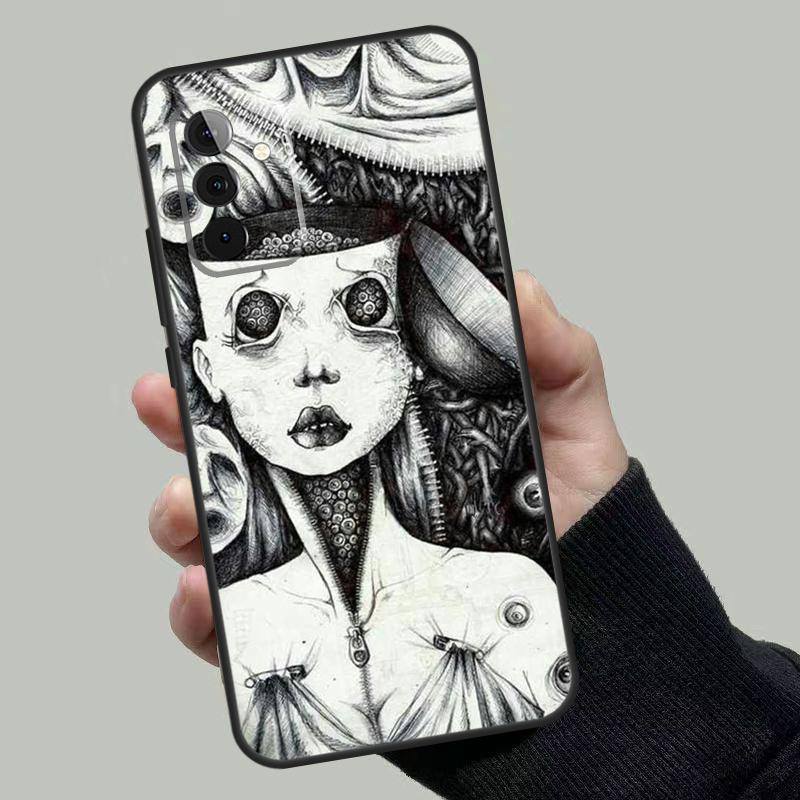 Чехол в стиле хоррор-манги для Samsung Galaxy A06 A16 A26 A36 A56 A53 A32 A52 A33 A13 A55 A35 A15 A14 A34 A54 A17