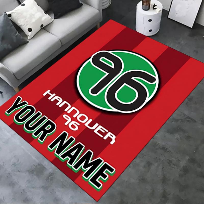Custom Name Hannover 96 Carpet Rug for Living Room Bedroom Home Sofa Decoration,Kids play Non-slip Floor Mat