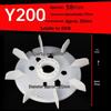 Three-Phase Motor Cooling Fan Blade YY80-355, 0.55KW-160KW, Plastic Accessory