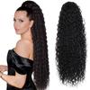 Synthetic Black Ponytail Extension Long Curly Wavy Clip In Ponytail Hair Extensions Hairpiece For Women  Daily Party Use