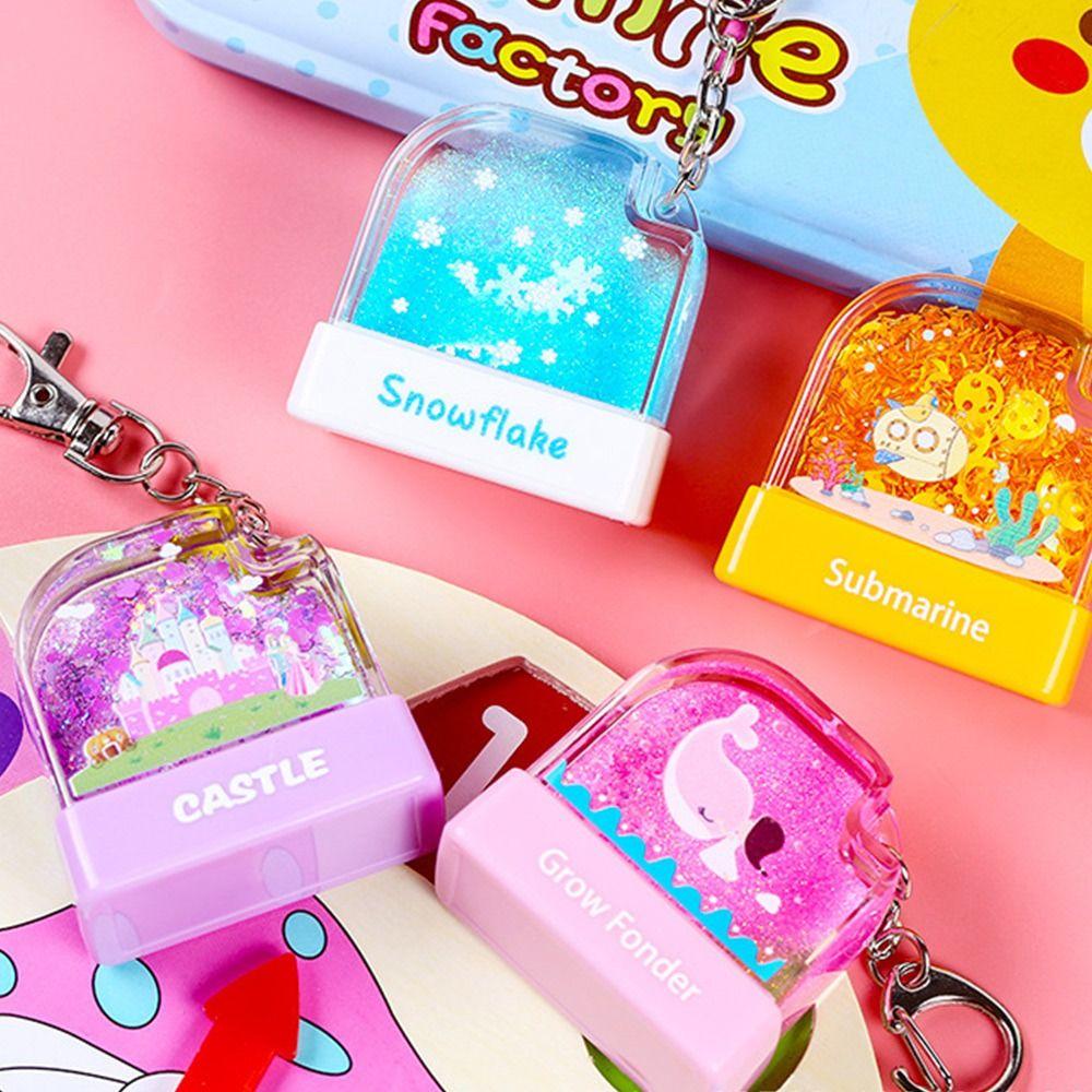 Name Seal with Chain Seal Material Children's Seal Stamp Toy Children's Seal Stamp Kids Name Stamp