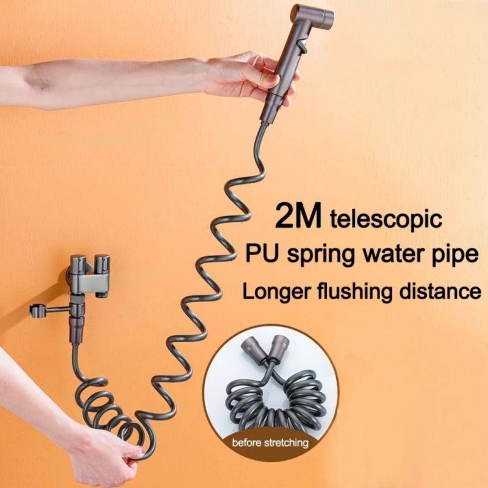Double Outlet Toilet Cleaning Bidet Sprayer Handheld Bathroom Shower Head New Anal Douche Bathroom