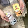 Милый чехол для телефона с Рилаккумой и Желтым Цыпленком для iPhone 17 Pro 16 15 14 Pro Max с воздушной подушкой по краям, противоударный чехол 17pro