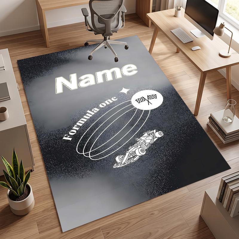 F1 (32) Personalized name Office Carpet Stylish Decor for Living Room Bedroom Kitchen